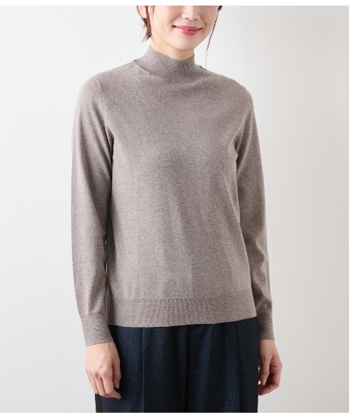 NEWYORKER(ニューヨーカー)の「【手洗い可能】キャッシュウール ボトルネックプルオーバー(ニット/セーター・レディース・グリーン系その他3/ネイビー/パープル/ライトグレー/ピンク/ブラウン・M/L)」の16枚目の写真
