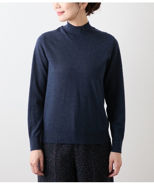 セール】【手洗い可能】キャッシュウール ボトルネックプルオーバー