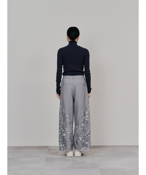 TEVALT（ヴァレット）の「カーブポイントレースパンツ（その他パンツ・レディース・ブラウン/ライトグレー・38）」の10枚目の写真