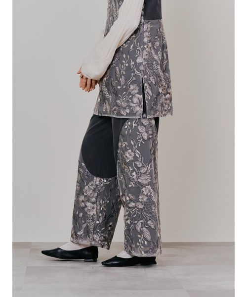 TEVALT（ヴァレット）の「カーブポイントレースパンツ（その他パンツ・レディース・ブラウン/ライトグレー・38）」の12枚目の写真