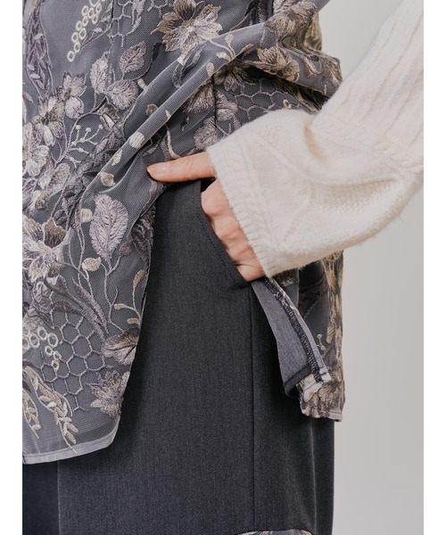 TEVALT（ヴァレット）の「カーブポイントレースパンツ（その他パンツ・レディース・ブラウン/ライトグレー・38）」の14枚目の写真