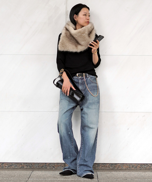 DENIM DELIGHT DAYS （デニム デライト デイズ）の「【DENIM DELIGHT DAYS】SELVEDGE STRAIGHT JEANS（デニムパンツ・レディース・ライトブルー・40/34/38/36）」の10枚目の写真