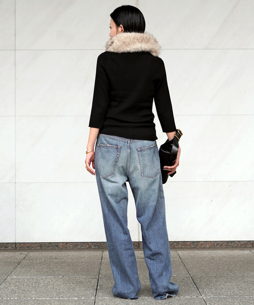 DENIM DELIGHT DAYS （デニム デライト デイズ）の「【DENIM DELIGHT DAYS】SELVEDGE STRAIGHT JEANS（デニムパンツ・レディース・ライトブルー・40/34/38/36）」の11枚目の写真