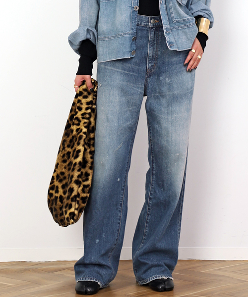 DENIM DELIGHT DAYS （デニム デライト デイズ）の「【DENIM DELIGHT DAYS】SELVEDGE STRAIGHT JEANS（デニムパンツ・レディース・ライトブルー・40/34/38/36）」の12枚目の写真