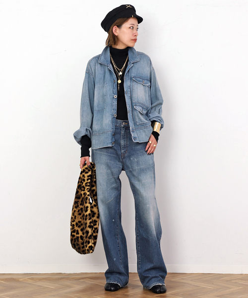 DENIM DELIGHT DAYS （デニム デライト デイズ）の「【DENIM DELIGHT DAYS】SELVEDGE STRAIGHT JEANS（デニムパンツ・レディース・ライトブルー・40/34/38/36）」の15枚目の写真