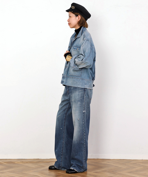 DENIM DELIGHT DAYS （デニム デライト デイズ）の「【DENIM DELIGHT DAYS】SELVEDGE STRAIGHT JEANS（デニムパンツ・レディース・ライトブルー・40/34/38/36）」の16枚目の写真