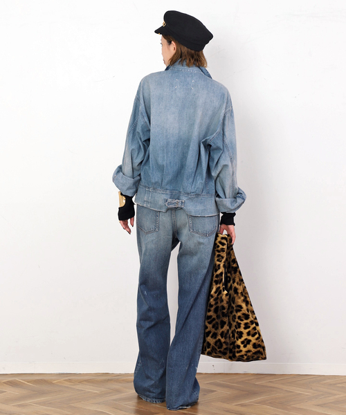DENIM DELIGHT DAYS （デニム デライト デイズ）の「【DENIM DELIGHT DAYS】SELVEDGE STRAIGHT JEANS（デニムパンツ・レディース・ライトブルー・40/34/38/36）」の17枚目の写真