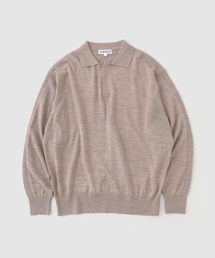 cabaret poval / キャバレーポバール MELANGE SKIPPER KNIT ポロシャツ