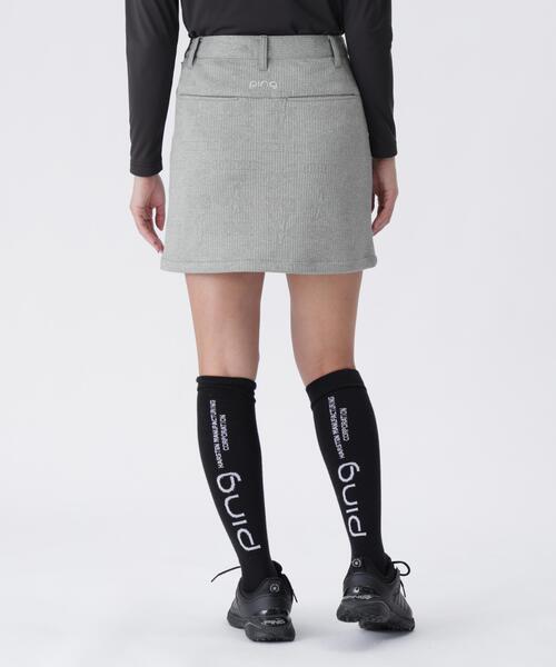 【グレー】全方向ストレッチPINGキルトジャガードスカート <LADIES LINE> (LADIES) セール】【PING APPAREL】全方向ストレッチPINGキルトジャガード