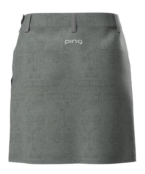 【グレー】全方向ストレッチPINGキルトジャガードスカート <LADIES LINE> (LADIES) セール】【PING APPAREL】全方向ストレッチPINGキルトジャガード