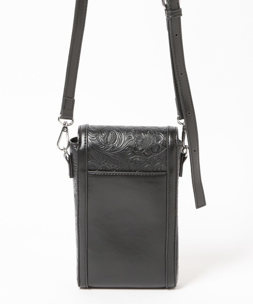 HARE（ハレ）の「Flowerエンボスミニショルダーバッグ(HARE)（ショルダーバッグ・レディース・グレー/ブラック・FREE）」の12枚目の写真