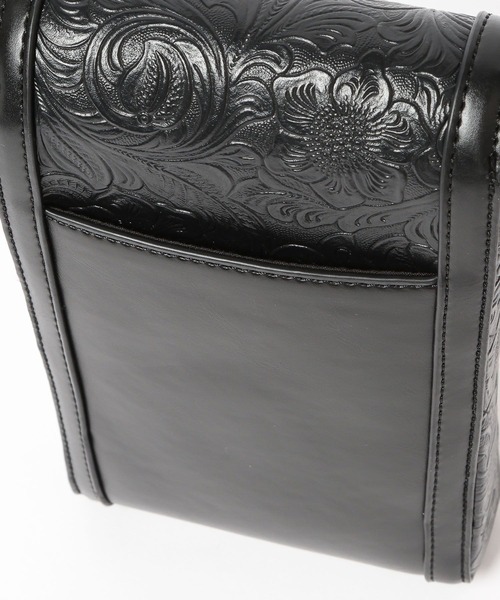 HARE（ハレ）の「Flowerエンボスミニショルダーバッグ(HARE)（ショルダーバッグ・レディース・グレー/ブラック・FREE）」の16枚目の写真