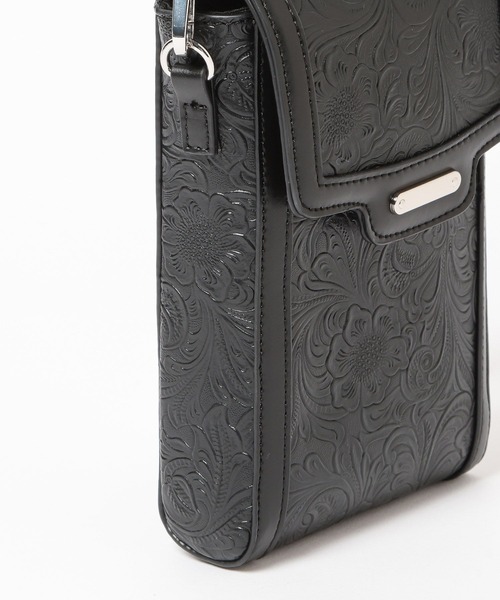 HARE（ハレ）の「Flowerエンボスミニショルダーバッグ(HARE)（ショルダーバッグ・レディース・グレー/ブラック・FREE）」の17枚目の写真