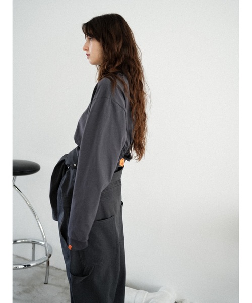 Katrin TOKYO（カトリーントーキョー）の「【UNIVERSAL OVERALL×Katrin TOKYO】back shirring body suit（Tシャツ/カットソー・レディース・ネイビー系/ホワイト/ピンク・FREE/XS）」の7枚目の写真