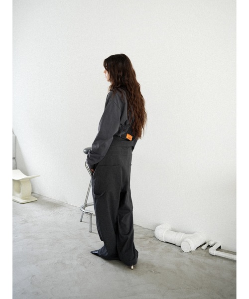 Katrin TOKYO（カトリーントーキョー）の「【UNIVERSAL OVERALL×Katrin TOKYO】back shirring body suit（Tシャツ/カットソー・レディース・ネイビー系/ホワイト/ピンク・FREE/XS）」の8枚目の写真