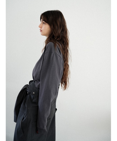 Katrin TOKYO（カトリーントーキョー）の「【UNIVERSAL OVERALL×Katrin TOKYO】back shirring body suit（Tシャツ/カットソー・レディース・ネイビー系/ホワイト/ピンク・FREE/XS）」の12枚目の写真