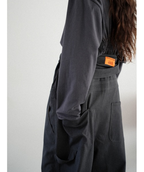 Katrin TOKYO（カトリーントーキョー）の「【UNIVERSAL OVERALL×Katrin TOKYO】back shirring body suit（Tシャツ/カットソー・レディース・ネイビー系/ホワイト/ピンク・FREE/XS）」の14枚目の写真