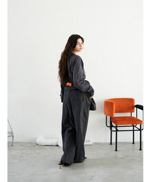 Katrin TOKYO（カトリーントーキョー）の「【UNIVERSAL OVERALL×Katrin TOKYO】back shirring body suit（Tシャツ/カットソー・レディース・ネイビー系/ホワイト/ピンク・FREE/XS）」の15枚目の写真