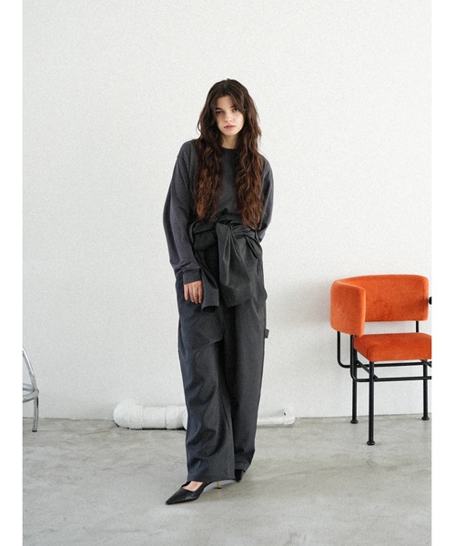 Katrin TOKYO（カトリーントーキョー）の「【UNIVERSAL OVERALL×Katrin TOKYO】back shirring body suit（Tシャツ/カットソー・レディース・ネイビー系/ホワイト/ピンク・FREE/XS）」の16枚目の写真