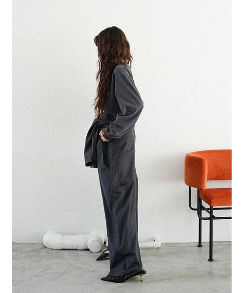 Katrin TOKYO（カトリーントーキョー）の「【UNIVERSAL OVERALL×Katrin TOKYO】back shirring body suit（Tシャツ/カットソー・レディース・ネイビー系/ホワイト/ピンク・FREE/XS）」の17枚目の写真