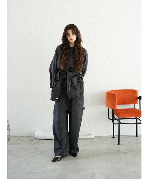 Katrin TOKYO（カトリーントーキョー）の「【UNIVERSAL OVERALL×Katrin TOKYO】back shirring body suit（Tシャツ/カットソー・レディース・ネイビー系/ホワイト/ピンク・FREE/XS）」の19枚目の写真