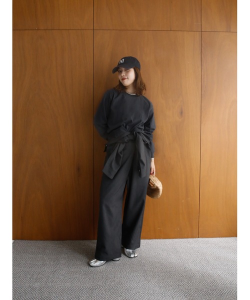 Katrin TOKYO（カトリーントーキョー）の「【UNIVERSAL OVERALL×Katrin TOKYO】back shirring body suit（Tシャツ/カットソー・レディース・ネイビー系/ホワイト/ピンク・FREE/XS）」の20枚目の写真