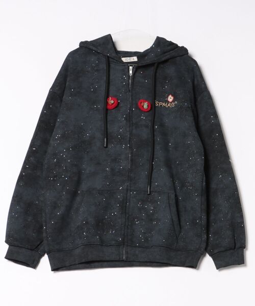 セール】【秋冬新作】アップル刺繍ジップパーカー（パーカー）｜GEMEDA