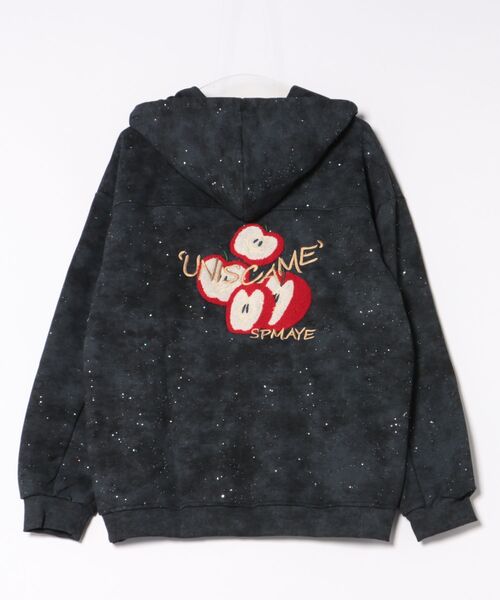 GEMEDA(ジェメダ)の「【秋冬新作】アップル刺繍ジップパーカー(パーカー・レディース・ブラック・M)」の19枚目の写真