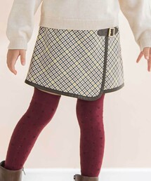 BeBe（ベベ）の「【お揃い】TRチェックパイピングラップスカート風ショートパンツ(100~150cm)（その他パンツ・キッズ）」