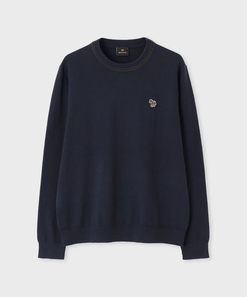 Sports Stripe Zebra' クルーネックニット / 252408 530XZ（ニット