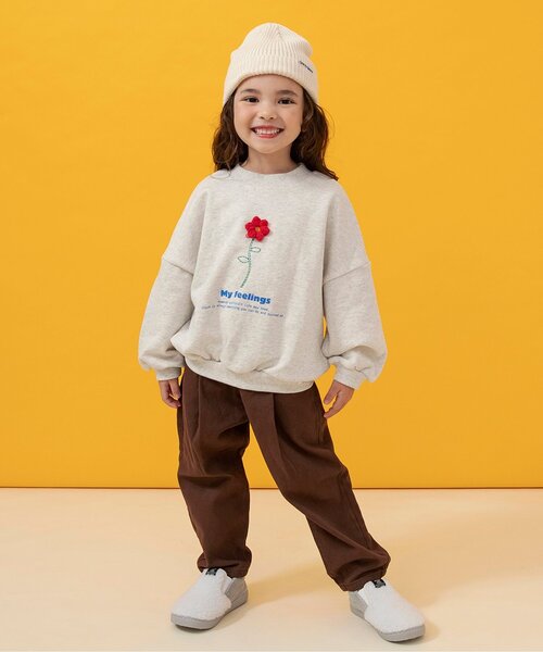 BREEZE（ブリーズ）の「【ジュニア対応】ギミックトレーナー（スウェット・キッズ・ブラウン/ブラック/アイボリー・80/90/100/110/120/130/140）」の10枚目の写真