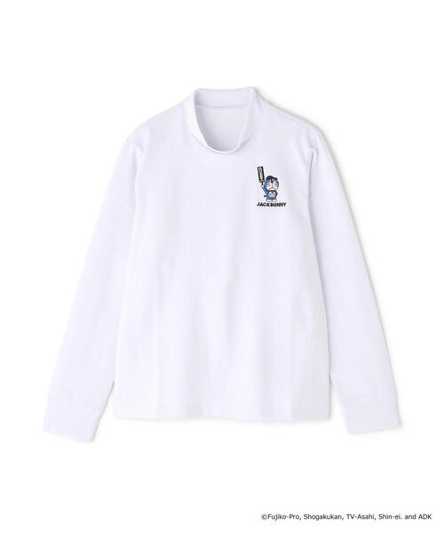 Jack Bunny!!】【ドラえもん】PE天竺長袖モックネックカットソー（T