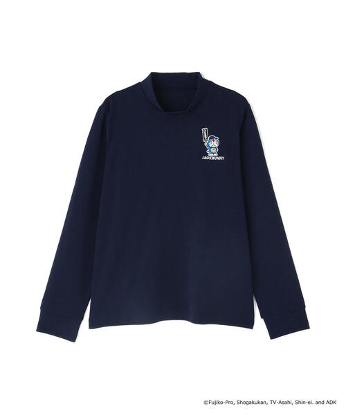 Jack Bunny!!】【ドラえもん】PE天竺長袖モックネックカットソー（T
