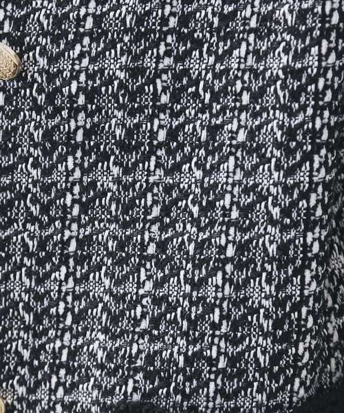 index（インデックス）の「ファンシーツイードノーカラージャケット【洗える】（ノーカラージャケット・レディース・ブラック/ベージュ系その他7/ブラック系3・42/40/38/36）」の13枚目の写真