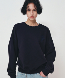 MINI VOLUME NICOLE ROSE SWEATSHIRT_NAVY BLUE