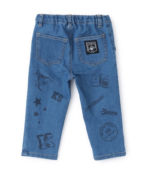 kladskap(クレードスコープ)の「マルチプリントロング丈ストレートパンツ(その他パンツ・キッズ・ベージュ/サックスブルー・100cm/120cm/90cm/80cm/110cm/130cm)」の3枚目の写真