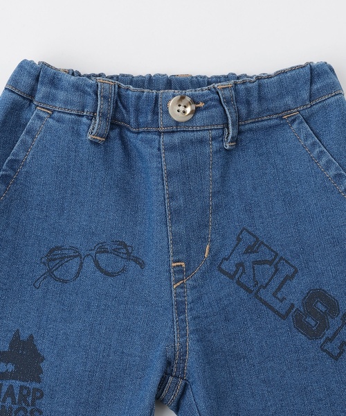 kladskap(クレードスコープ)の「マルチプリントロング丈ストレートパンツ(その他パンツ・キッズ・ベージュ/サックスブルー・100cm/120cm/90cm/80cm/110cm/130cm)」の4枚目の写真