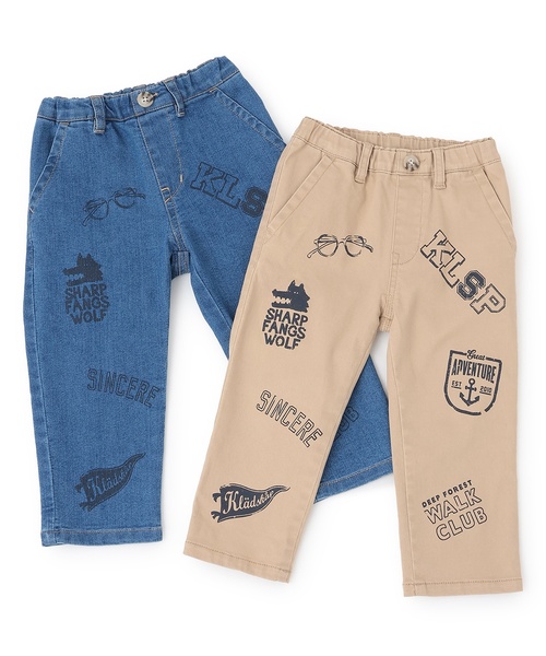 kladskap(クレードスコープ)の「マルチプリントロング丈ストレートパンツ(その他パンツ・キッズ・ベージュ/サックスブルー・100cm/120cm/90cm/80cm/110cm/130cm)」の12枚目の写真