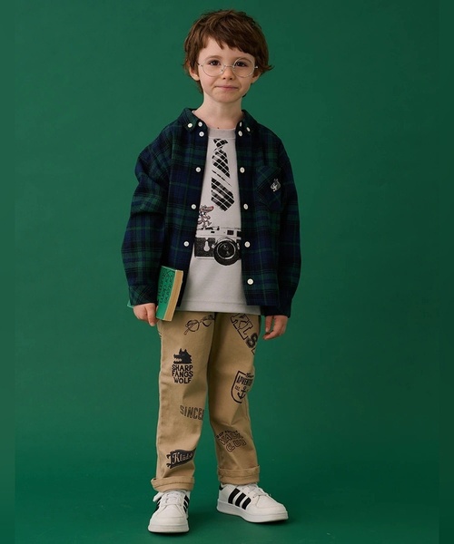 kladskap(クレードスコープ)の「マルチプリントロング丈ストレートパンツ(その他パンツ・キッズ・ベージュ/サックスブルー・100cm/120cm/90cm/80cm/110cm/130cm)」の17枚目の写真