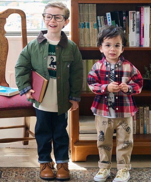 kladskap(クレードスコープ)の「マルチプリントロング丈ストレートパンツ(その他パンツ・キッズ・ベージュ/サックスブルー・100cm/120cm/90cm/80cm/110cm/130cm)」の19枚目の写真