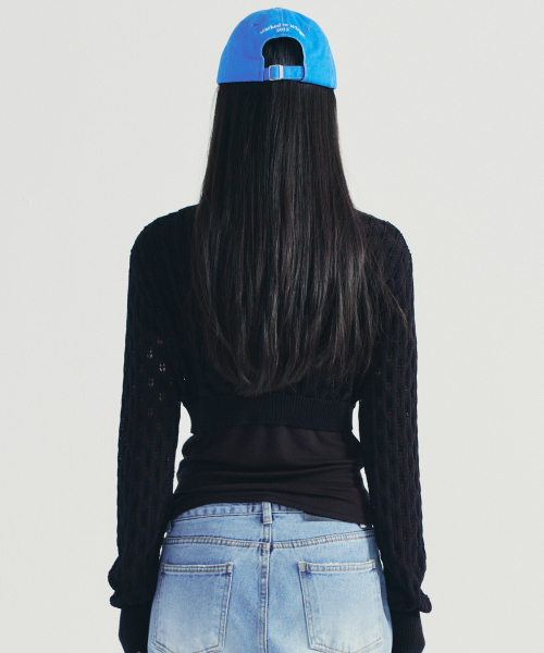 NICK&NICOLE(ニックアンドニコール)の「WAVE PUNCHING CROP CARDIGAN_BLACK(カーディガン/ボレロ・レディース・その他・FREE)」の3枚目の写真