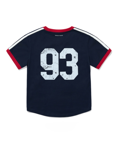 1993STUDIO（1993スタジオ）の「93トラッククロップリンガーティーシャツ_ネイビー（Tシャツ/カットソー・レディース・その他・FREE）」の3枚目の写真