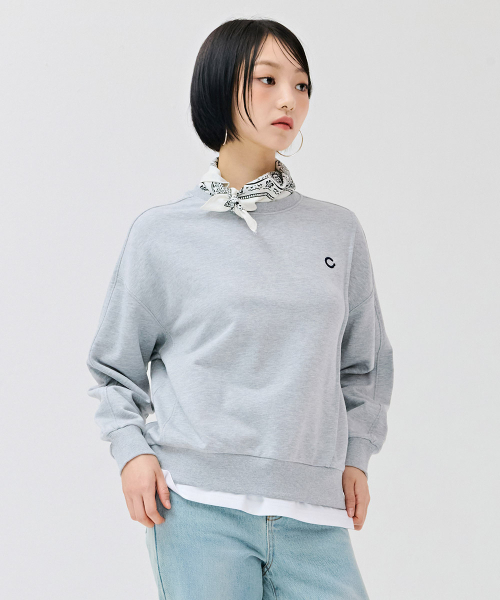 CHASECULT（チェイスカルト）の「女性 切り替え 変形 スウェットTシャツ - グレー（スウェット・レディース・ライトグレー・90/85）」の4枚目の写真