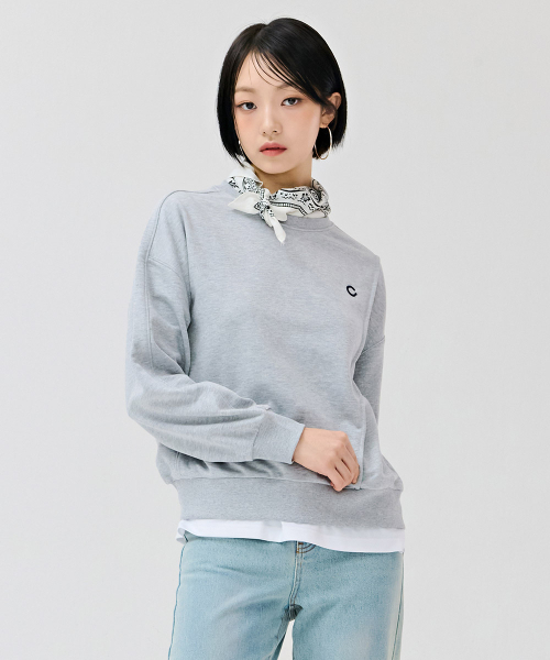 CHASECULT（チェイスカルト）の「女性 切り替え 変形 スウェットTシャツ - グレー（スウェット・レディース・ライトグレー・90/85）」の3枚目の写真
