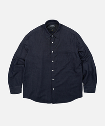 TWO TONE RELAXED SHIRT 002 _ INDIGO