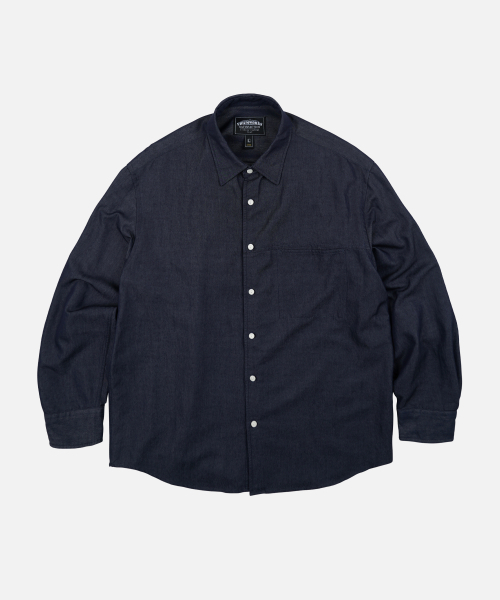 FRIZMWORKS(フリズムワークス)の「TWO TONE RELAXED SHIRT 002 _ INDIGO(シャツ/ブラウス・メンズ・その他・MEDIUM/LARGE/X-LARGE/SMALL)」の1枚目の写真