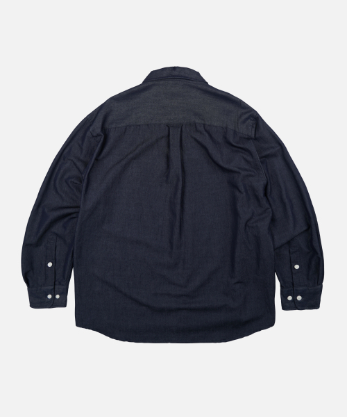 FRIZMWORKS(フリズムワークス)の「TWO TONE RELAXED SHIRT 002 _ INDIGO(シャツ/ブラウス・メンズ・その他・MEDIUM/LARGE/X-LARGE/SMALL)」の2枚目の写真