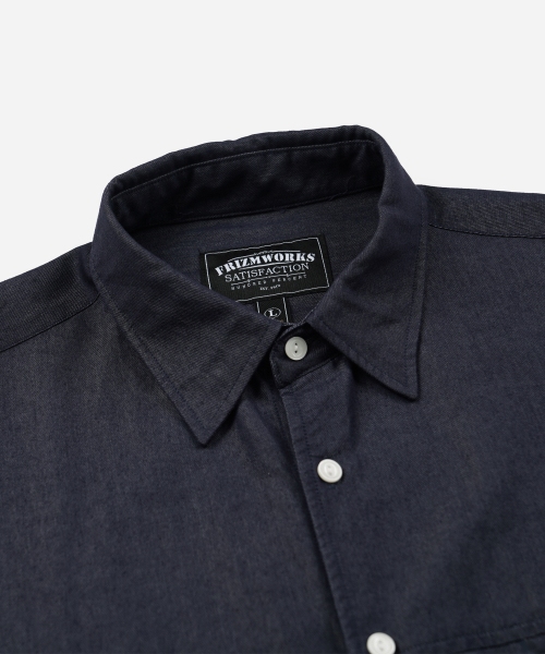 FRIZMWORKS(フリズムワークス)の「TWO TONE RELAXED SHIRT 002 _ INDIGO(シャツ/ブラウス・メンズ・その他・MEDIUM/LARGE/X-LARGE/SMALL)」の3枚目の写真