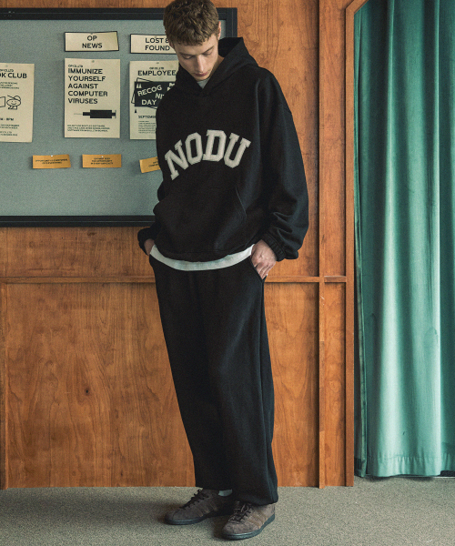 NODU（ノードユー）の「フォーシーズンベーシックジョガーパンツ[ブラック]（スウェットパンツ・メンズ・その他・MEDIUM/LARGE）」の2枚目の写真