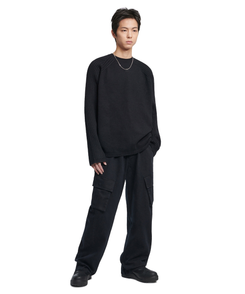NOMANUAL(NOMANUAL)の「SLASH CARGO PANTS - BLACK(その他パンツ・レディース・その他・X-LARGE/SMALL/MEDIUM/LARGE)」の3枚目の写真